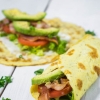 crêpe salé - Recette Crêpe Burrito Bacon Avocat